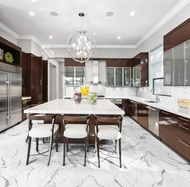 البلاط الرخامي المركب من الألومنيوم Calacatta