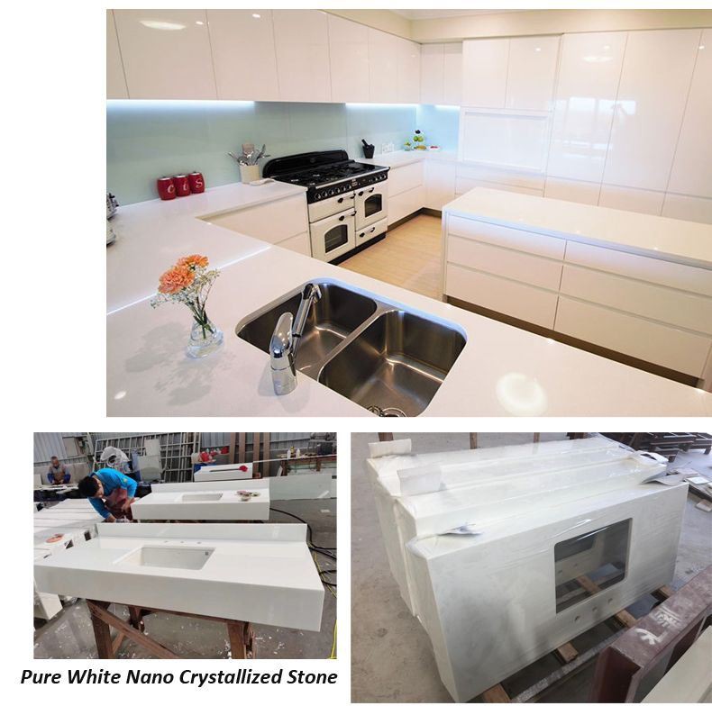 Comptoirs en nano-pierre blanc pur