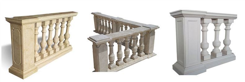 Balcon en marbre naturel