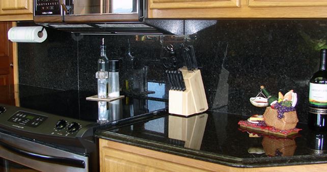 ブラックパール御影石カウンタートップ