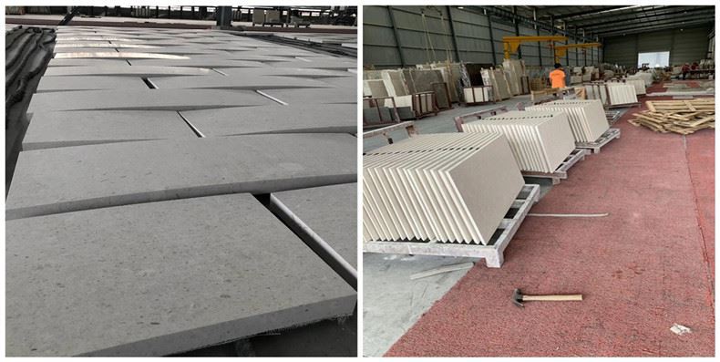 Lastra di calcare Crema Bello