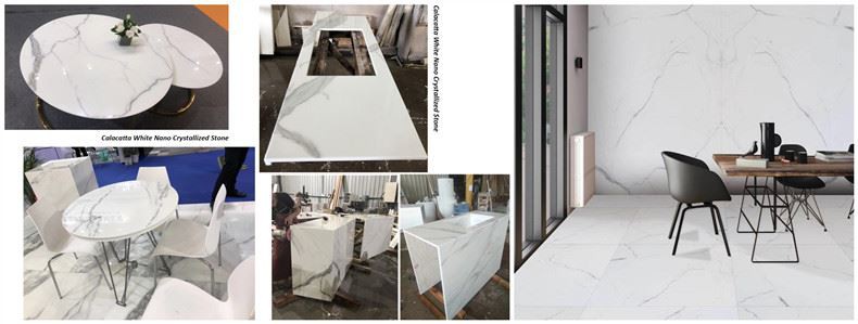 Calacatta White Nano Glass Stone