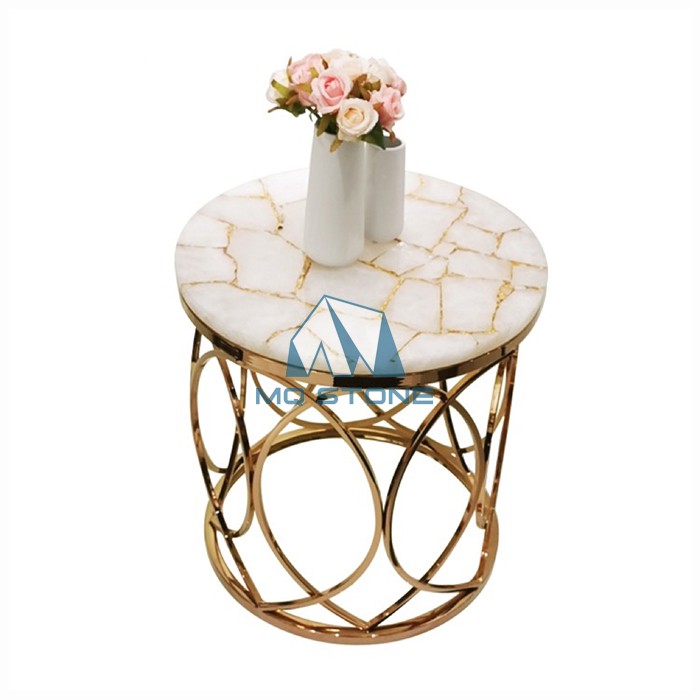 White Quartz Coffee Table