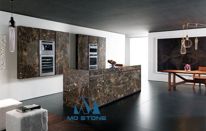 Emperador Dark Marble Mosaic Lantern Collection