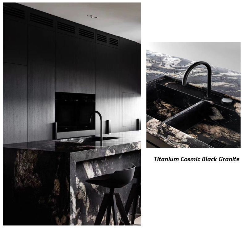 صفحات گرانیت تیتانیوم صیقلی