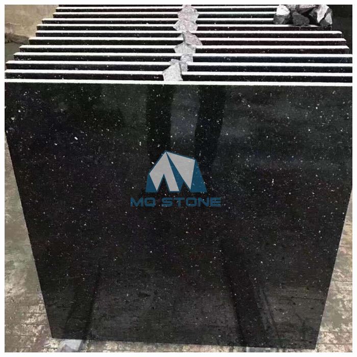 Black Galaxy Granite Flooring Tiles