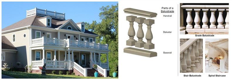 نرده سنگ مرمر طبیعی