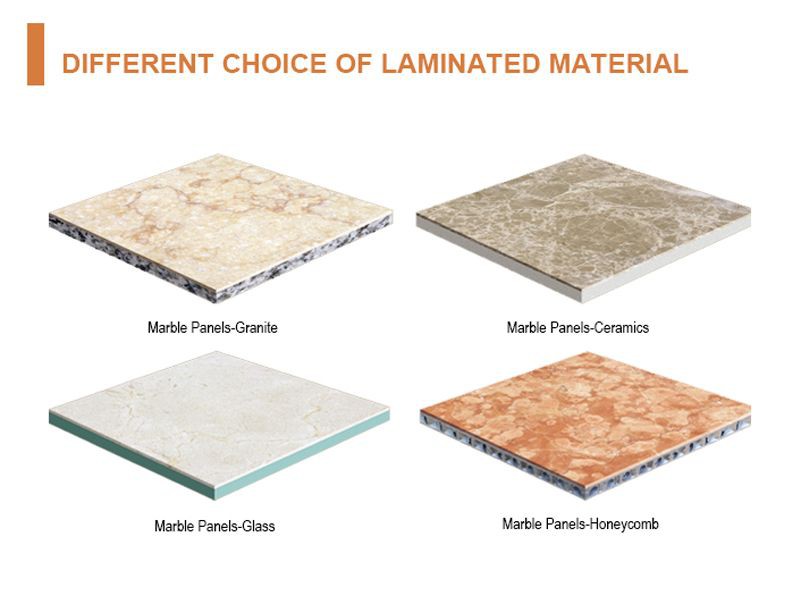 البلاط الرخامي المركب من الألومنيوم Calacatta