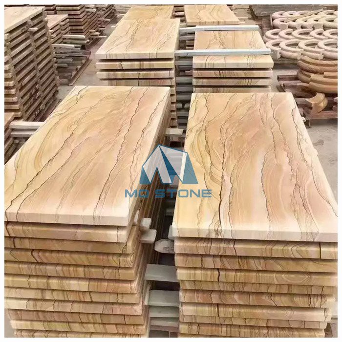 کاشی های دیواری ماسه سنگی در فضای باز