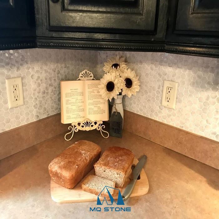 흰색 대리석 모자이크 타일