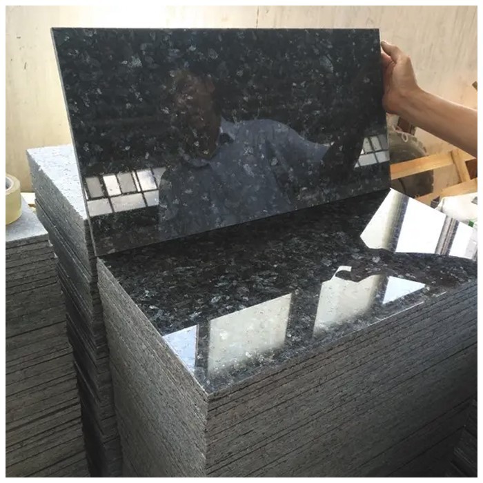 Гранитная плитка Blue Pearl