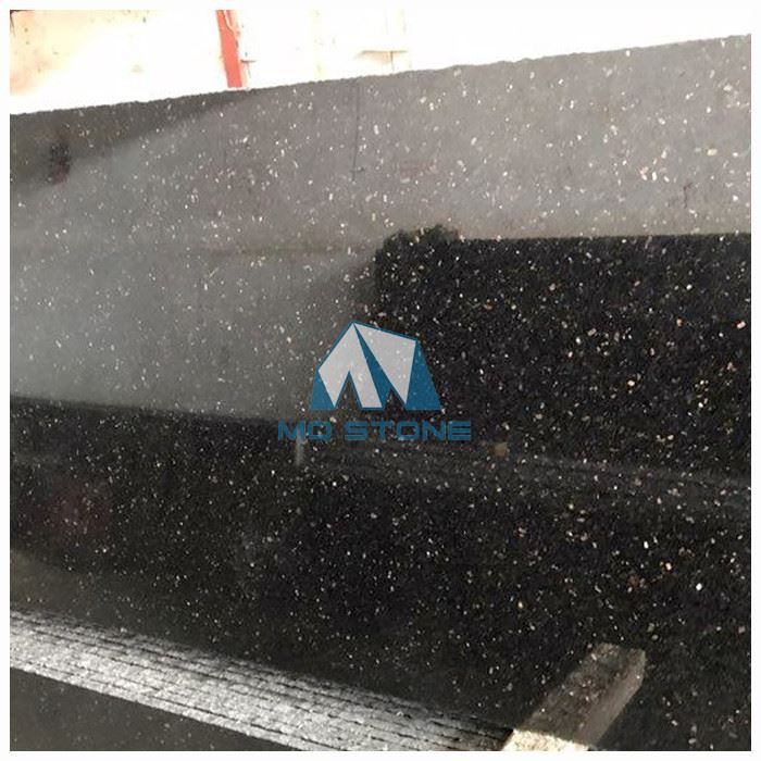 Black Galaxy Granite With Gold Flecks
