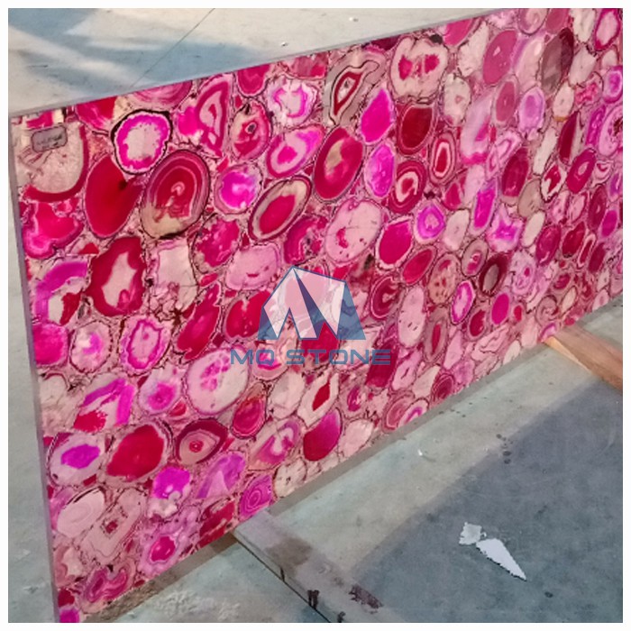 핑크 마노 석판
