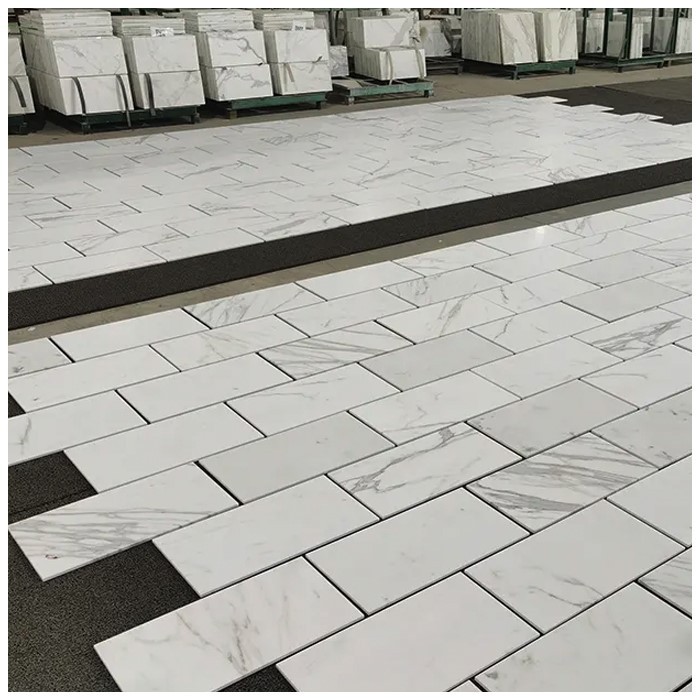 Белая мраморная плитка