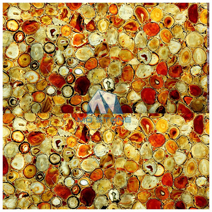 준보석 붉은 마노 석판