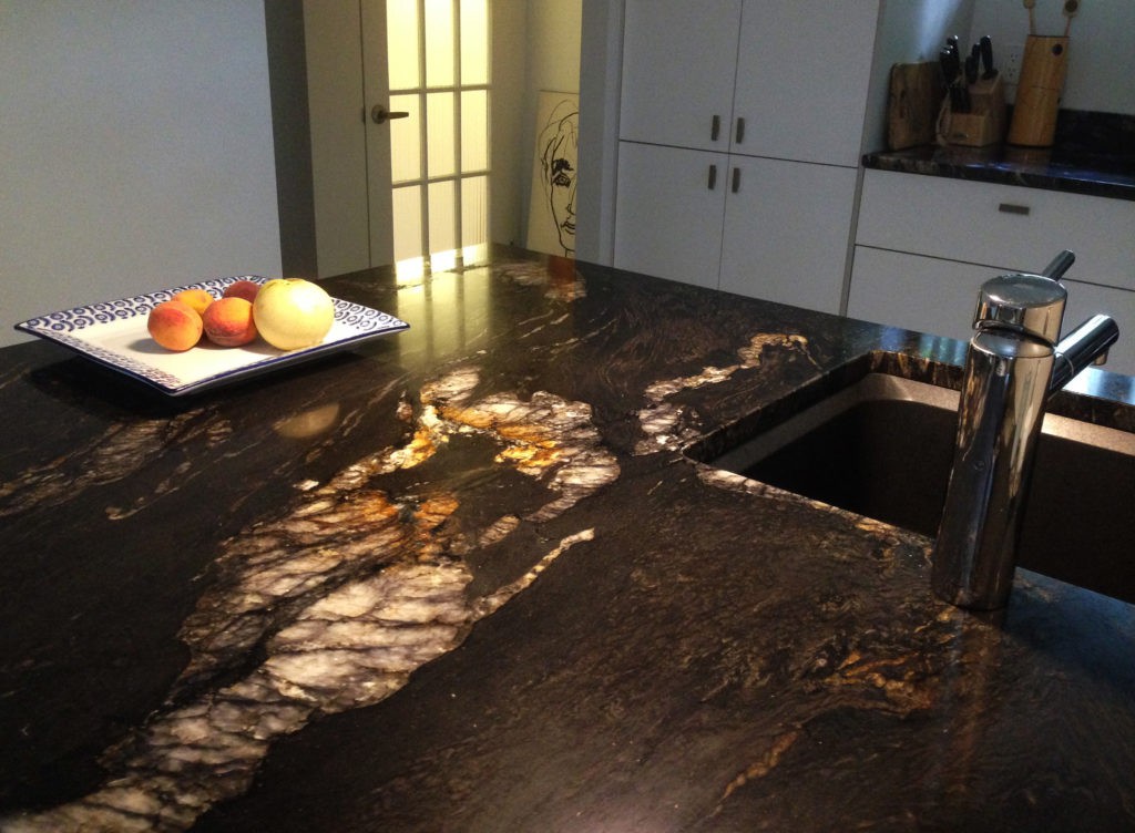 Titanium Black Granite Slab