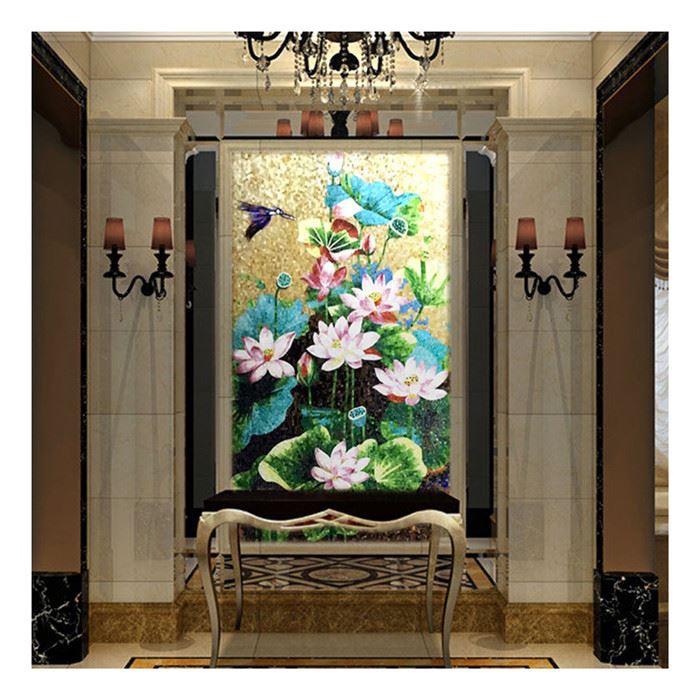 الگوی موزاییک نیلوفر آبی