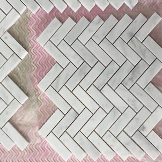 Arabescato Carrara Herringbone