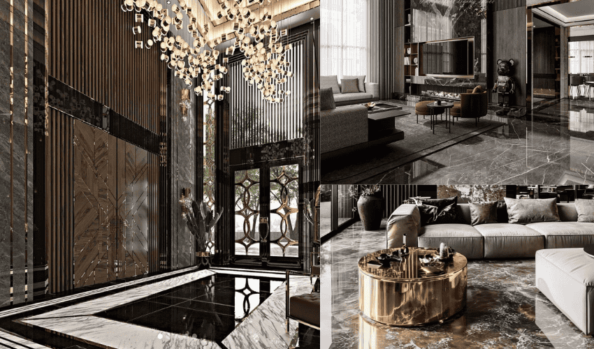 Marble Luxurious Villa Interiors