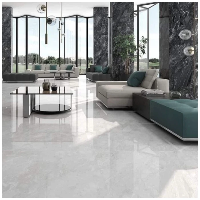 Namibian White Rhino Marble Luxury Mansion Flooring Projects
