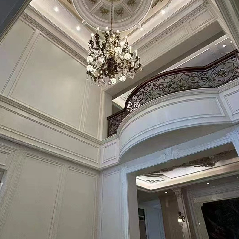 Burdur Beige Marble Arc Wall Panels in Villas