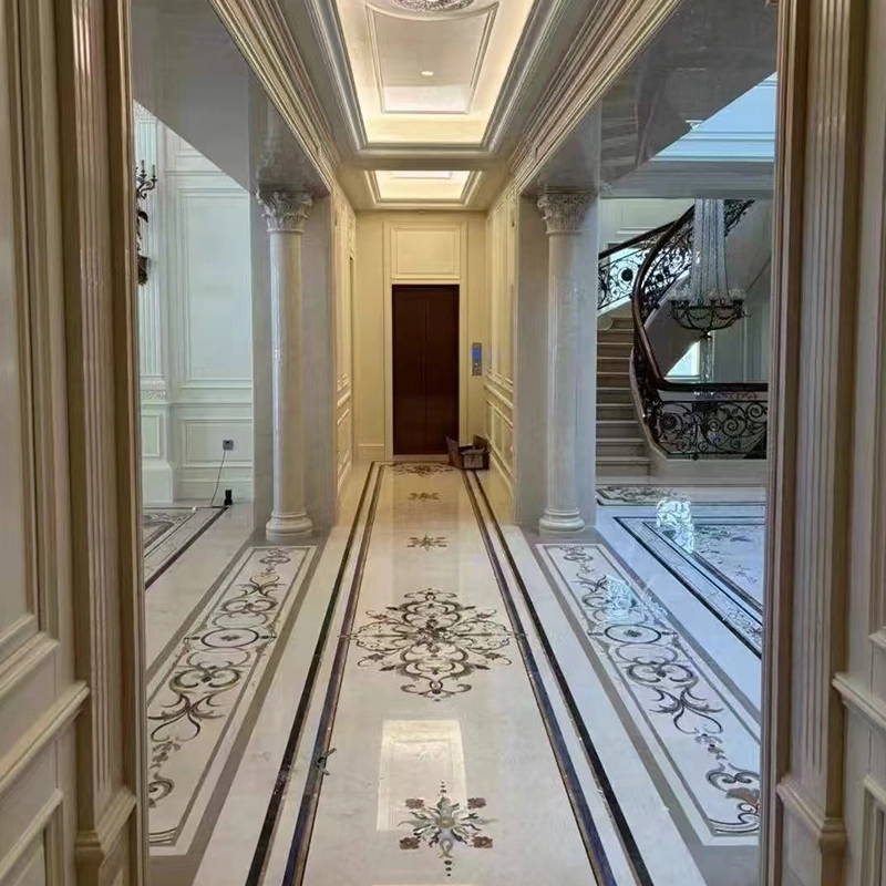 Burdur Beige Marble Villa Hallway