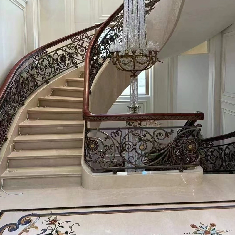 Burdur Beige Marble Villa Stair Suitcases