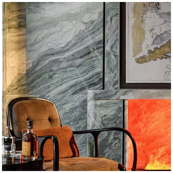 Vimir Blue Marble Feature Wall Projects For Apartments