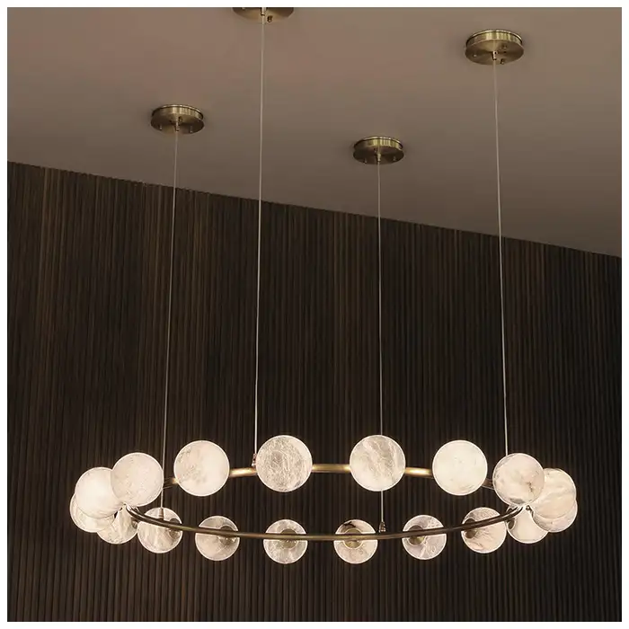 18 Pcs Alabaster Chandelier Lights