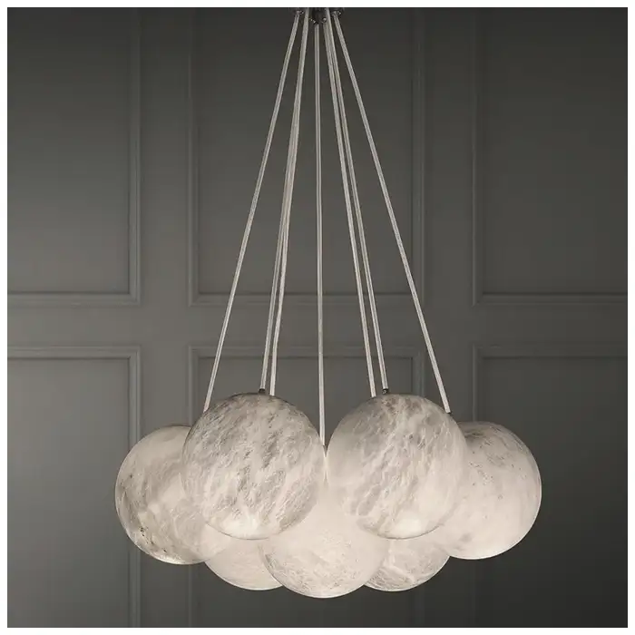 7 Heads Planet Alabaster Chandeliers