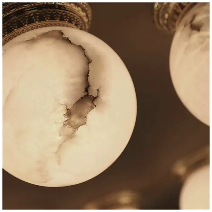 Moonshade Alabaster Ball Lamps