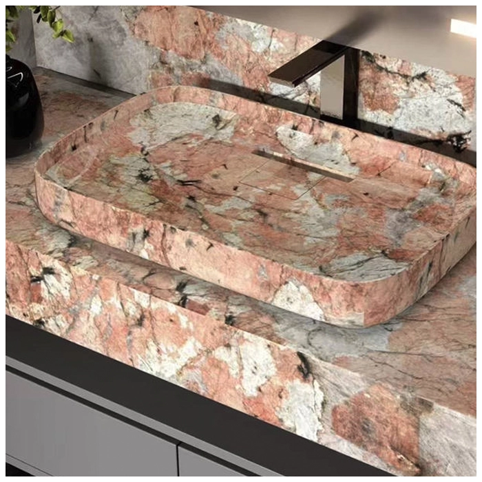 Patagonia Pink Quartzite Luxury bathroom projects