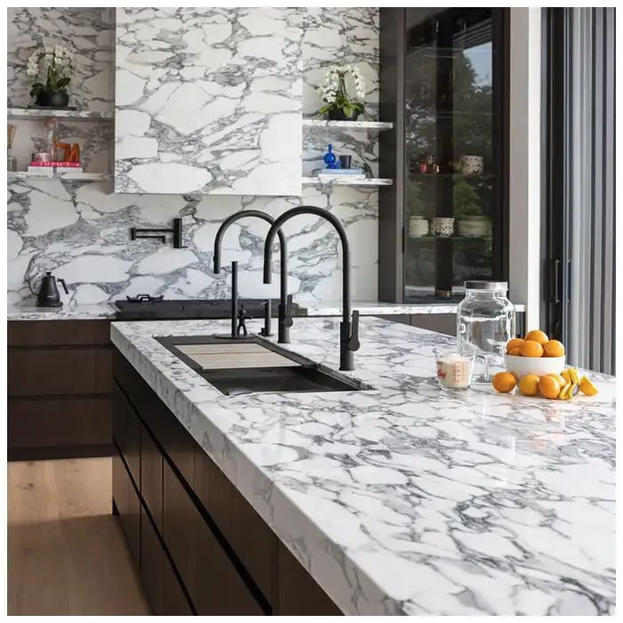 Arabescato Corchia White Marble Luxury Villa Countertops