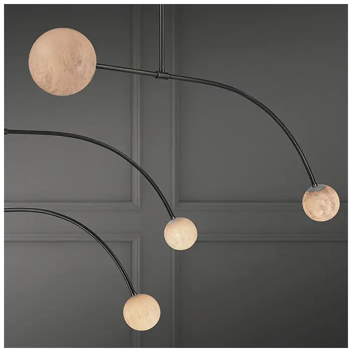 Balance Liner Alabaster Ceiling Chandeliers