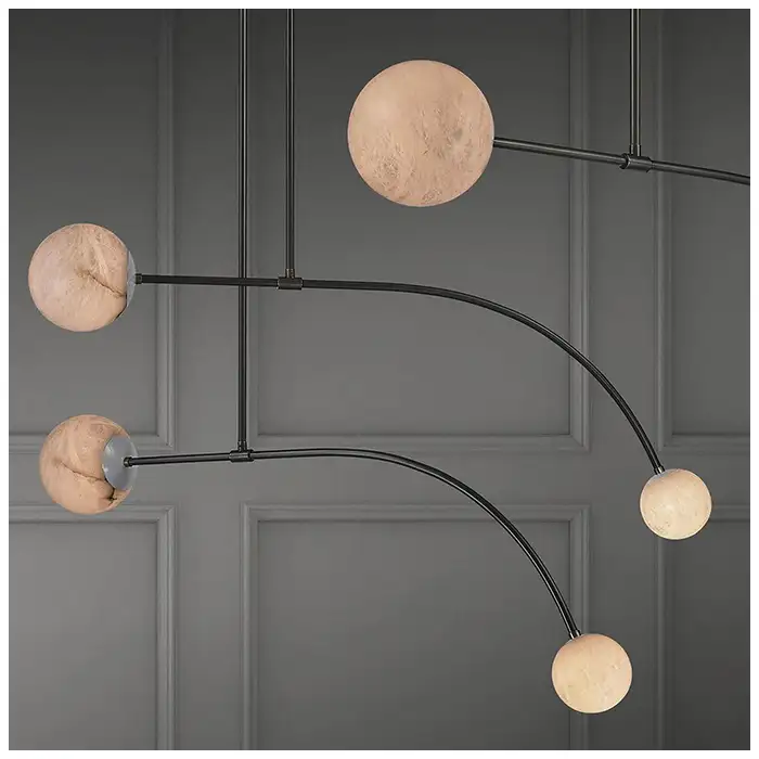 Balance Liner Alabaster Chandeliers