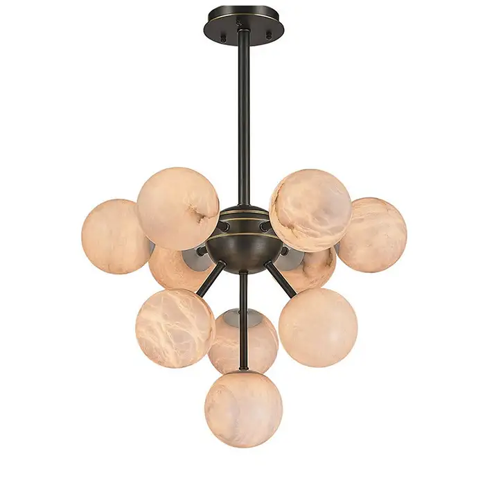 Bubble Sputnik Alabaster Chandeliers