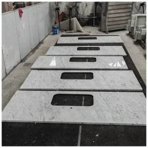 Gourine White Marble Vanity Countertops