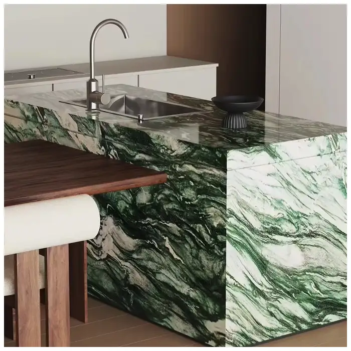 Green Lapponia Quartzite Villa Countertop Designs