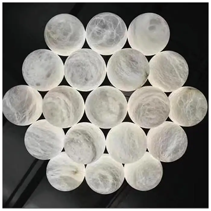 Moonball Alabaster Pendant Lamps