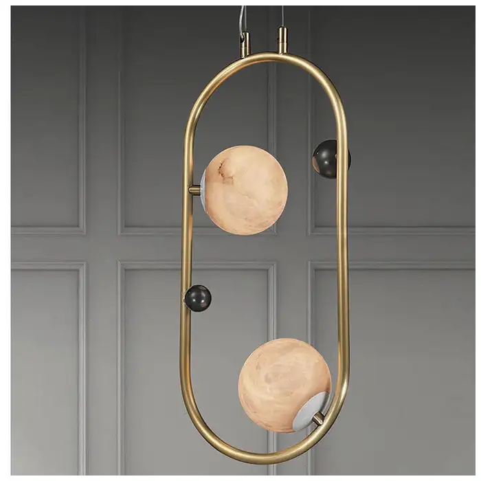 Sconce Copper Bedside Alabaster Lights