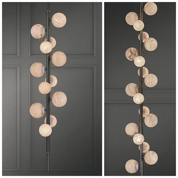 Twisted Vine Haning Alabaster Lights