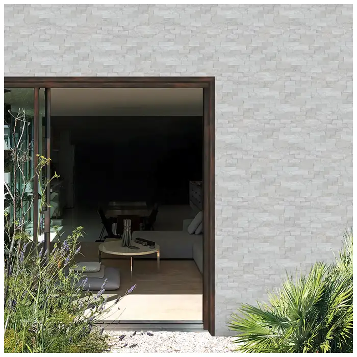 White Pearl Lymra Limestone Exterior Wall Projects