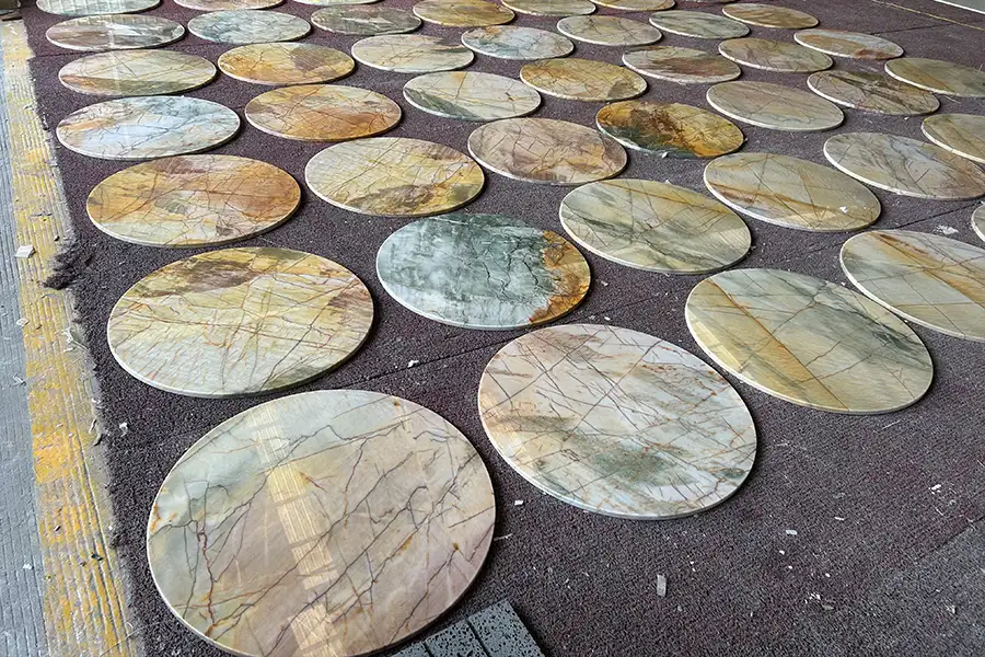 Aqua Vulcan Quartzite Polished Coffee Tables