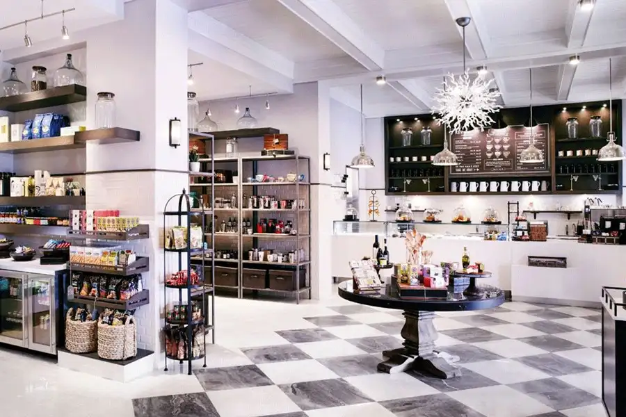 Natural Marble Hotel Coffee Shop Flooring Projects