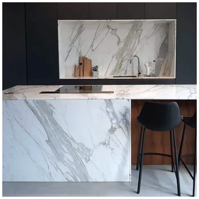 Statuario White Marble Countertops For Luxury Houses