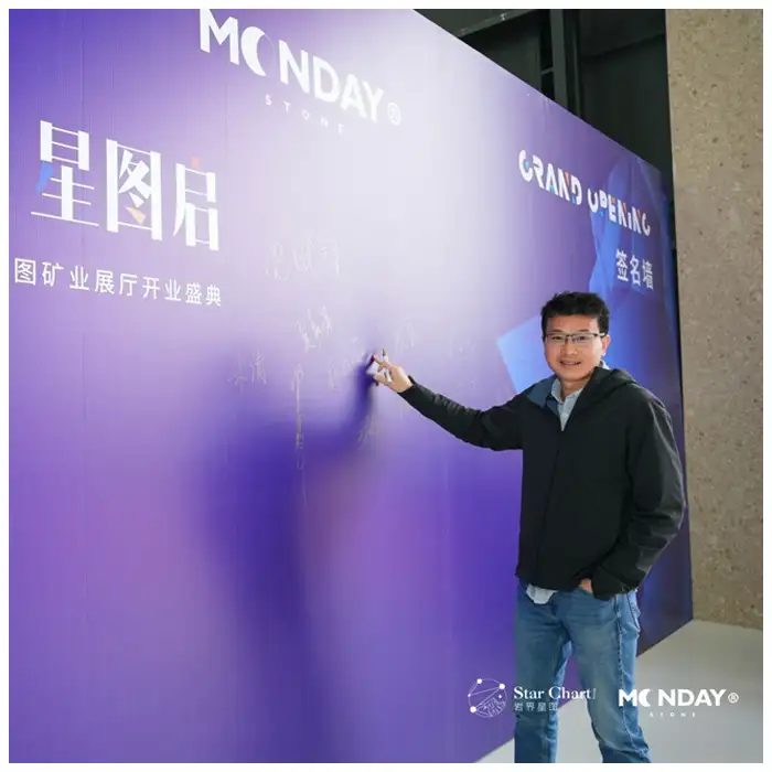 Alex Zheng at Grand Opening