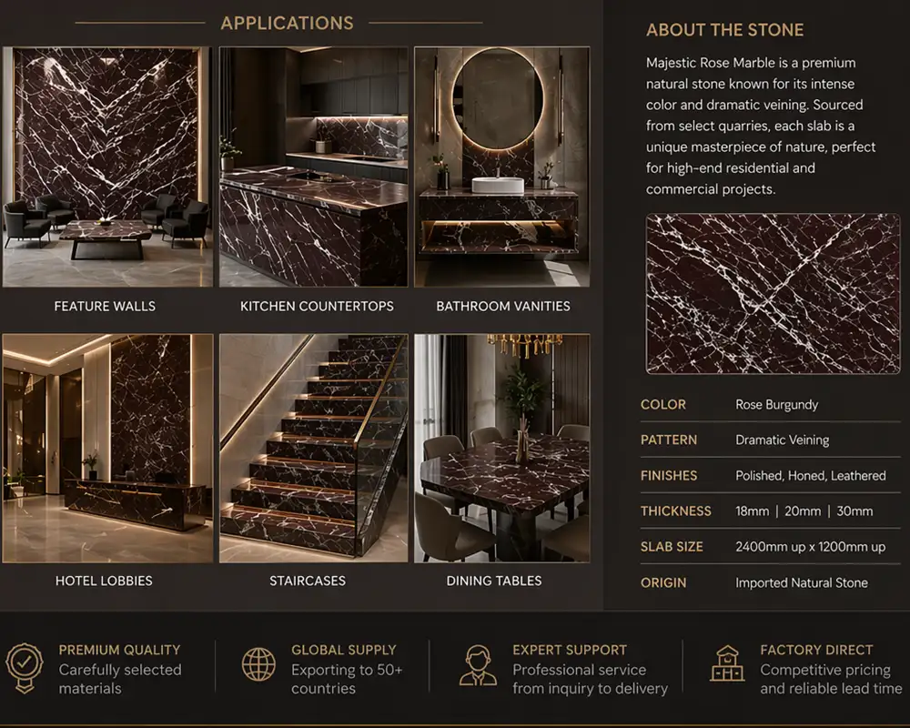Applications-and-Basic-Info-of-Majestic-Rose-Marble