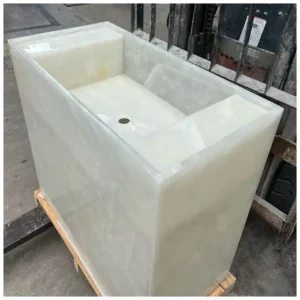Cristallo-Bianco-Quartzite-Pedestal-Sinks