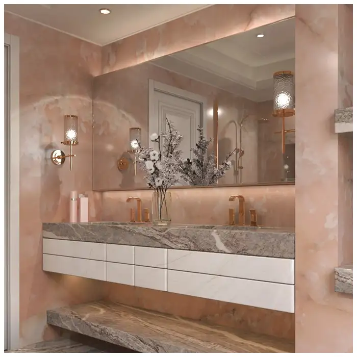 Luxury-Rose-Pink-Onyx-Bathroom-Designs