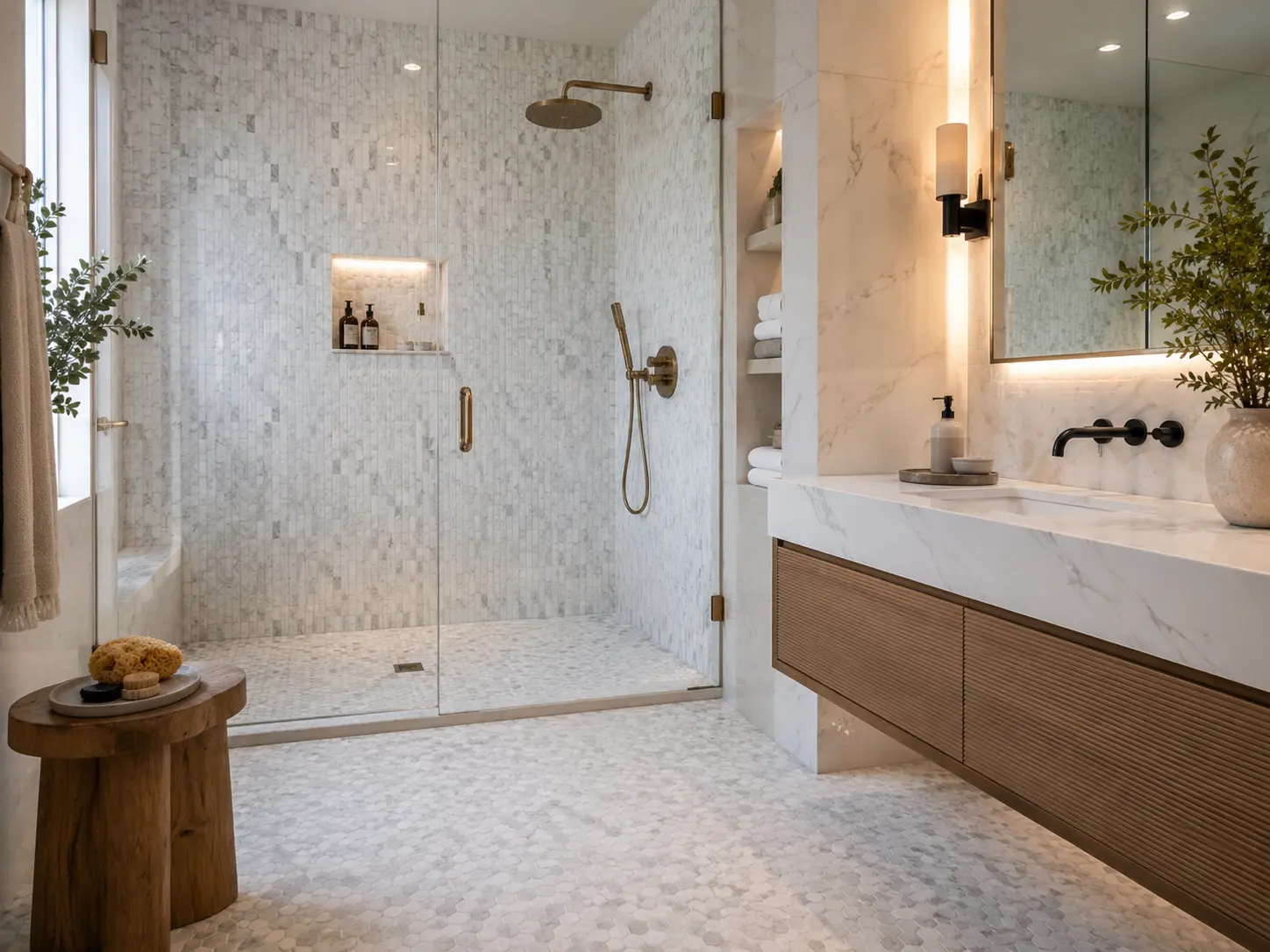 Marble Mosaic Walls and Flooring